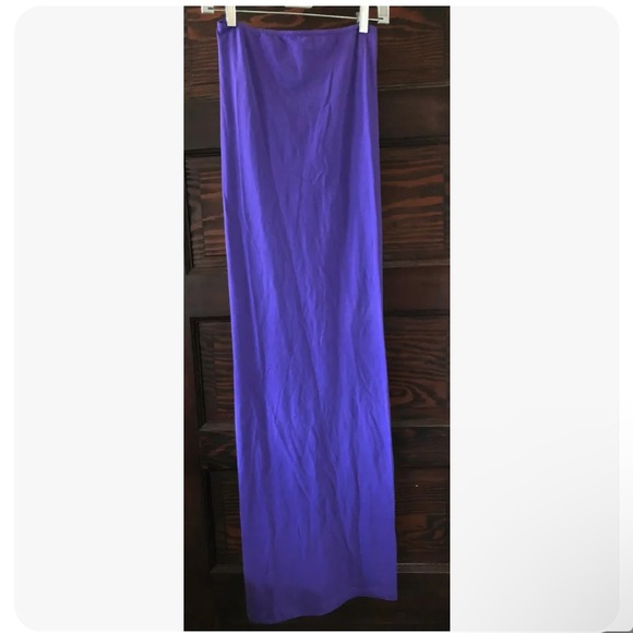 American Apparel Tube dress OS in Purple Made in USA NWOT - Picture 3 of 5